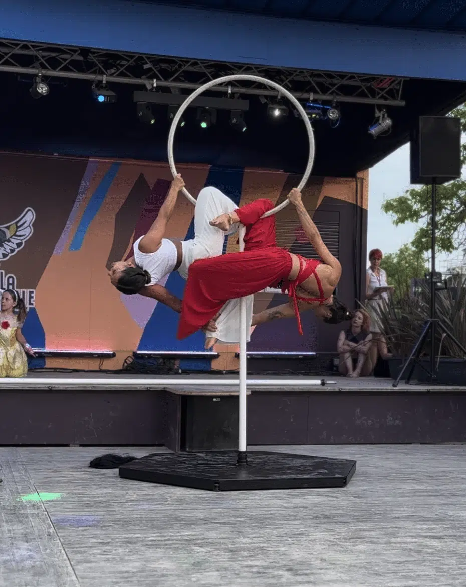 Duo cerceau sans accroche animation plein air La Rochelle